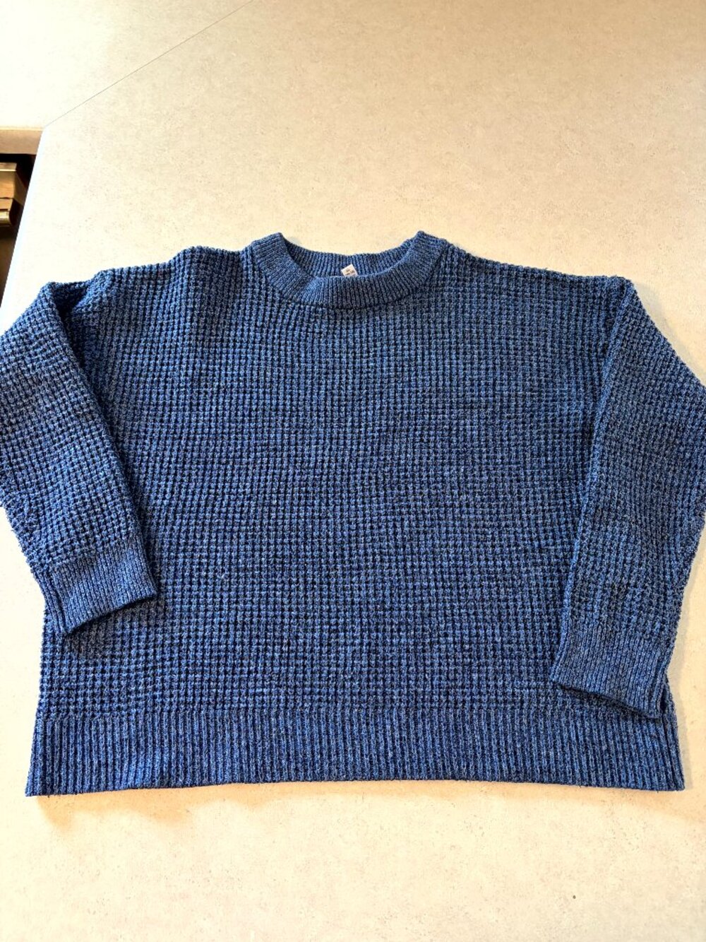 Women's Crew Neck Pull Over Sweater Blue Size XL Time and Tru